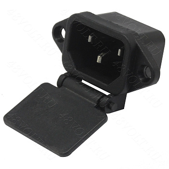 Разъем питания IEC 320 C14 штекер для монтажа на панель